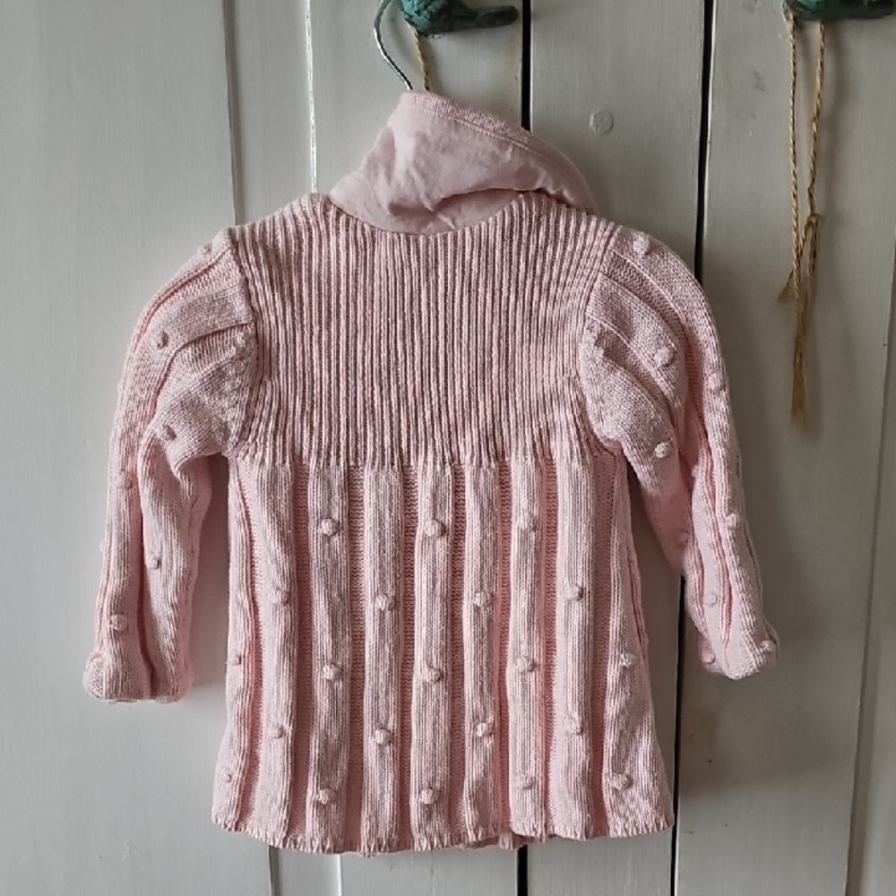 First Impressions Pink Knit Sweater - Picture 2 of 2